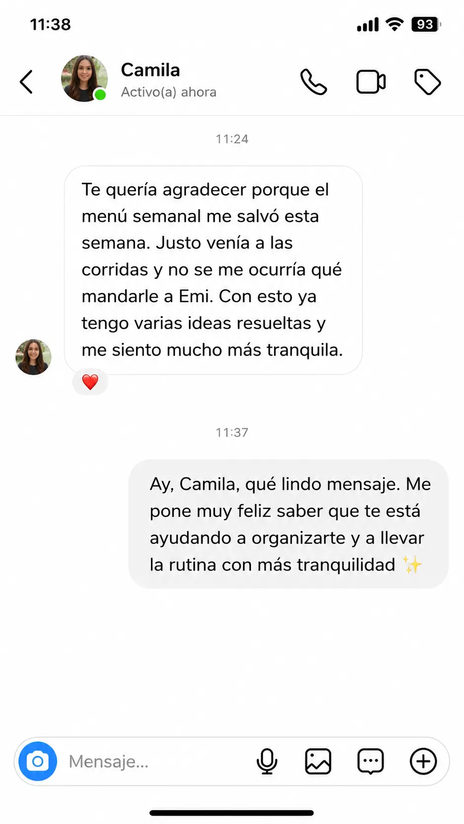 Testimonio de Instagram 2 del Mapa de la Lonchera